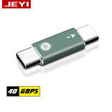 佳翼（JEYI）Type-c转接头 USB3.1公对公 40G 手机笔记本充电扩展坞延长线PD转接 雷电三转接头