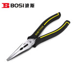 波斯（BoSi）老虎钳钢丝钳子维修钳断线钳 钳王尖嘴钳8寸BS199298