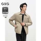 GXG男装保暖短款羽绒服黑色冬2024年新品 卡其色 175/L