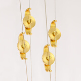 青歌二胡微调器铜质高胡中胡板胡螺丝京胡 京二胡坠胡琴调音旋扭 二胡微调（两副四个）