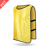 中锋对抗服 足球篮球训练背心  分组马甲可印字印号坎广告衫 黄色