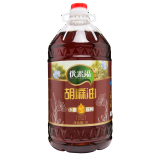 优素福食用油5l小磨香压榨亚麻籽油胡麻油纯植物油醇香浓郁 深红色