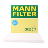 曼牌（MANNFILTER）空调滤清器/空调滤芯/空调滤CU26017适用索纳塔/全新胜达/起亚K5