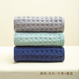 HOYO日本 童巾A类纯棉纱布儿童毛巾 婴儿洗脸洗澡巾 宝宝专用小毛巾女 千草+冷灰+藏蓝 25*50CM