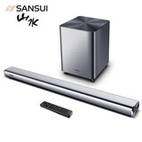 山水SANSUI回音壁电视音响家庭影院蓝牙客厅家用壁挂投影仪长条形环绕音箱低音炮DV-91A DV-92A（回音壁+低音炮）