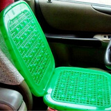 双层加厚隔热叉车夏季天汽车坐垫货车面包车塑料透气铲车镂空凉胶 翠绿色（87%人喜欢） 40*40*46厚2CM