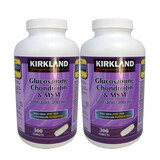 Kirkland Signature加拿大可兰 氨糖维骨力 中老年软骨素 2瓶*硫酸氨糖+软骨素+MSM 300粒