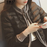 艾珠儿棉服女2026冬季新款棉衣女短款加厚学生面包服棉袄棉服外套女冬 黑色 XL(建议100-120斤)