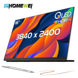 EHOMEWEI 便携式显示器 16英寸 QLED 4.5K/2.5K分辨率 手机电脑Macbook拓展/Switch外接显示器 屏幕 副屏 【Q3 Pro】16英寸 QLED 超4K 笔触版