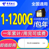 中国电信4g5g纯流量上网卡电信全国包年随身wifi监控车载导航记录仪卡gps上网卡 电信4G上网卡 【3G/年】