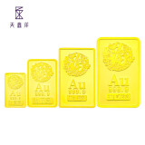 天鑫洋 黄金足金Au9999金条 素竹
