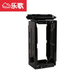 乐歌台式电脑主机托架子可调节高度\/宽度升降悬挂吊架主机架机箱托 升级款睿黑-新款