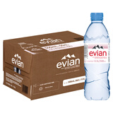 依云（evian） 法国进口小瓶依云饮用天然矿泉水山泉水英文版包装品 依云500ml*24瓶英文版 瓶