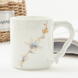 金岚玉 唐山骨瓷创意马克杯玉兰花开大树杯办公室水杯茶杯 玉兰花开-大树杯1个