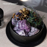 HomeFlower扩香石香薰礼盒晶石订婚送男女生闺蜜生日礼物新婚伴手礼实用高级 紫水晶-乌木沉香