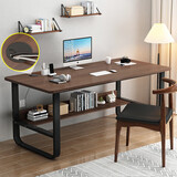 家逸电脑桌台式家用办公室桌子简易书桌学习桌加宽写字桌