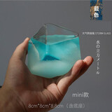 欧斯若 天气瓶预报瓶摆件 生日礼物七夕创意礼品 特别新奇实用送男女生 蓝色小号+底座（无刻字）