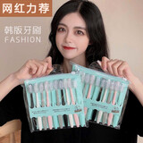 亲享（QINXIANG）日系新款马卡龙小头牙刷20支装 20支