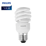 飞利浦（PHILIPS ）全螺旋型节能灯 三基色荧光照明光源灯泡15W-E27螺口-2700K黄光 尺寸52*107mm