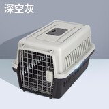 猫咪航空箱猫笼子便携外出宠物托运箱空运箱猫咪金吉拉布偶幼猫成猫外出旅行箱猫箱运输箱 黑色 【35斤内犬猫】三号66*47*53