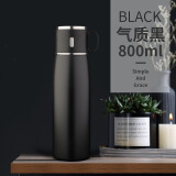 杯鑫格 保温杯男士女316不锈钢大容量水杯学生户外便携水杯子定制LOGO 800ml迷夜黑