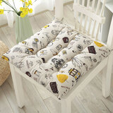 卿卿礼彬椅子加厚坐垫学生凳子垫办公室四季屁股垫透气夏季软垫子棉麻 时尚巴黎 40X40（加厚棉麻方形）