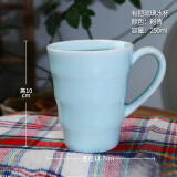 瓯江 瓯江（OUJIANG） 龙泉青瓷茶具创意清新女士无把琉璃水杯子 有把琉璃水杯粉青