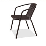 紫叶（ziye）阳台桌椅三件套户外桌椅仿藤椅小茶几组合铁艺休闲简约阳台小桌椅