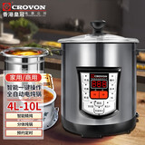 CROVON 电炖锅隔水炖锅陶瓷炖盅皇冠食品级不锈钢胆多功能定时预约全自动智能煲汤锅煮粥炖柠檬膏 TM6升钢胆不含炖盅适合4-6人 6L