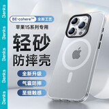 邦克仕(Benks)苹果15/15promax手机壳iphone15pro轻砂防摔磁吸壳耐磨不沾指纹 【透白】气囊防摔 | 轻奢磨砂 | 原机手感 iPhone 15 Pro Max 6.7寸