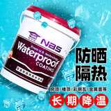 耐博仕屋顶隔热材料防水涂料楼顶防晒房顶反辐射彩钢瓦阳光房降温隔热漆 20kg【隔热防水·维保80年】20㎡2遍