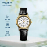 浪琴（LONGINES）瑞士手表 时尚系列 机械皮带女表 对表 L43212112