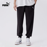 彪马（PUMA）运动针织长裤卫裤百搭男子收口束脚休闲裤 683481 黑色-01 S (170/70A)