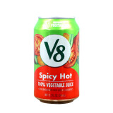 v8（临期）美国蔬菜汁100%VEGETABLE JUICE胡萝卜番茄欧芹混合汁 24年6月12日辣味341mL 1听
