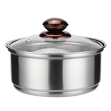 咖慧乐304不锈钢消毒锅茶洗带盖大号茶杯消毒锅 电磁炉洗茶杯具盆消毒盆 16cm茶具消毒锅砂光（304）