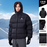 骆驼（CAMEL）【黑钻5】户外气凝胶羽绒服男女同款保暖面包服外套A34CAPN750B
