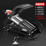 洛克兄弟（ROCKBROS） 便携脚踩打气筒高压打气筒高压双筒脚踏自行车摩托车电动车 升级更准高压打气筒  可打汽车