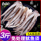 东上御品 新鲜鱿鱼须 鲜活冷冻二本足 章鱼须生鲜火锅烧烤串食材海鲜 3斤(净重)  高品质（去牙去眼）