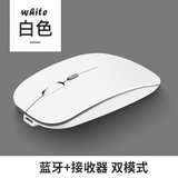 YUMIDA适用苹果MacBook无线鼠标Air Pro Neo笔记本蓝牙鼠标A18M3M4M5芯片电脑办公静音鼠标ipad平板通用 珍珠白-( 蓝牙+Type-c接收器 )+鼠标垫