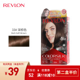 露华浓（Revlon）丽然3D染发剂 女士染发膏无刺激不伤发可盖白头发染发霜黑色锁色 33号深棕色