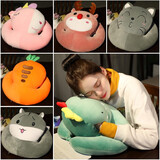 办公室午睡枕趴着睡觉神器枕头午休枕卡通抱枕趴趴枕男款小学生趴睡枕儿童 恐龙 38*28厘米