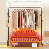 湘松（XIANGSONG）湘松实木烤火炉取暖器电火桶暖脚神器 豪华深桶款 办公室桌下节能暖脚器 电暖器烤脚取暖器电火桶 100*31CM多人+毛毯智能控温-过热保护】