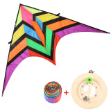 可爱布丁（Keaibuding）成人大型风筝2.5米30米尾票伞布彩色风筝户外运动1000米线+轮套装