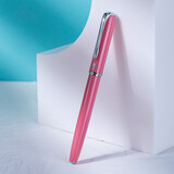 毕加索（pimio） 钢笔916成人办公用男女士学生钢笔三年级练字书法美工弯尖弯头墨水笔生日节日礼物 粉红色0.5mm铱金笔（不能刻字）