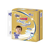 大王（GOO.N）光羽系列婴儿宝宝尿不湿纸尿裤/拉拉裤 羽感轻薄透气 XL 28片 纸尿裤【14~17kg】