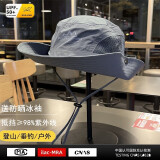 蚁倘迁遮阳帽男士夏季渔夫帽子户外登山防晒帽防紫外线钓鱼牛仔太阳帽女 深灰色 送冰丝袖套 可调节(54-61cm)