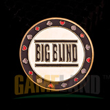 游戏大陆（gameland） 德州扑克压牌器压牌片金属GL053 BIG BLIND