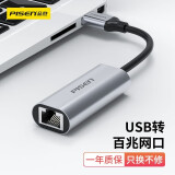 品胜（PISEN）USB百兆有线网卡转RJ45网线转接头 适用台式电脑笔记本电脑pad索尼小米电视等