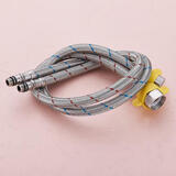 浴尚雅（YUSHANGYA）陶瓷一体盆浴室柜组合落地式洗脸盆柜实木卫生间洗 冷热防爆进水管 1cm