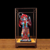 京城故事北京京剧人物中国特色礼物送老外出国礼品办公室桌面摆件工艺品 中号红色穆桂英